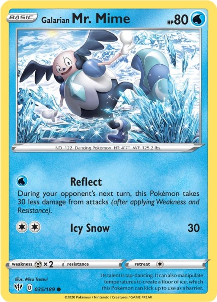 SWSH03: Darkness Ablaze (SWSH03) - Galarian Mr. Mime (#035/189, Common) ()