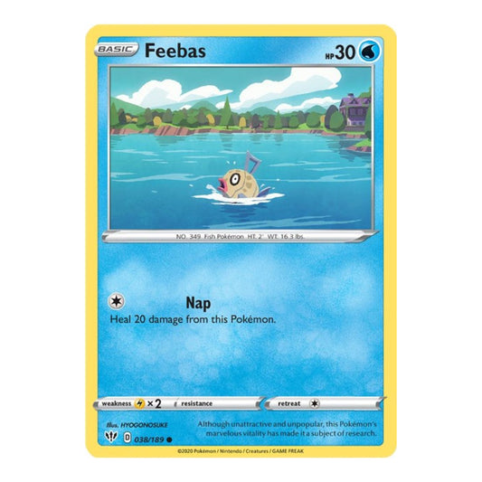 SWSH03: Darkness Ablaze (SWSH03) - Feebas (#038/189) (Near Mint)