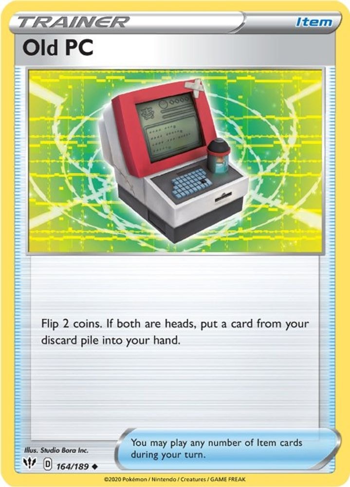 SWSH03: Darkness Ablaze (SWSH03) - Old PC (#164/189, Uncommon)