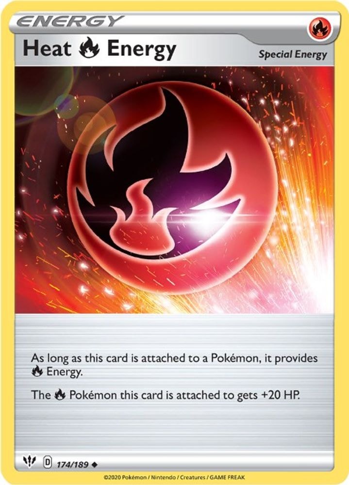 SWSH03: Darkness Ablaze (SWSH03) - Heat R Energy (#174/189, Uncommon) ()