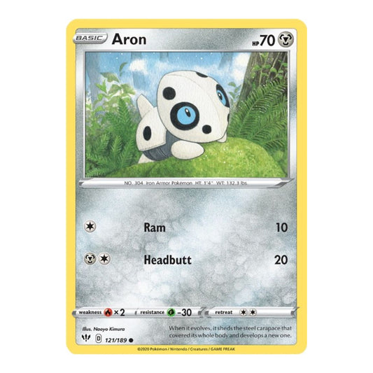 SWSH03: Darkness Ablaze (SWSH03) - Aron (#121/189) (Near Mint)