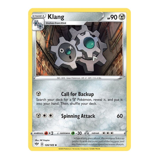 SWSH03: Darkness Ablaze (SWSH03) - Klang (#126/189) (Near Mint)