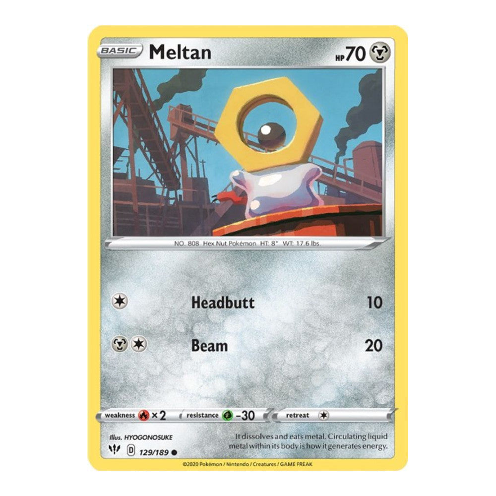 SWSH03: Darkness Ablaze (SWSH03) - Meltan (#129/189) (Near Mint)