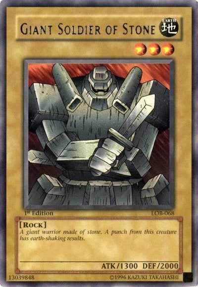 The Legend of Blue Eyes White Dragon (LOB) - Giant Soldier of Stone (#LOB-068, Rare) ()