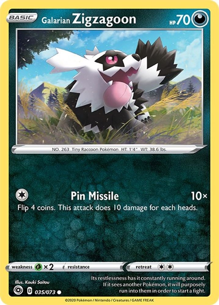 Champion's Path (CHP) - Galarian Zigzagoon (#35/73, Common) ()