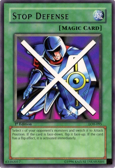 The Legend of Blue Eyes White Dragon (LOB) - Stop Defense (#LOB-095, Rare) ()
