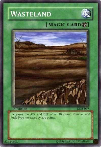 The Legend of Blue Eyes White Dragon (LOB) - Wasteland (#LOB-047, Common / Short Print) ()
