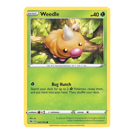 SWSH04: Vivid Voltage (SWSH04) - Weedle (#001/185) (Near Mint)
