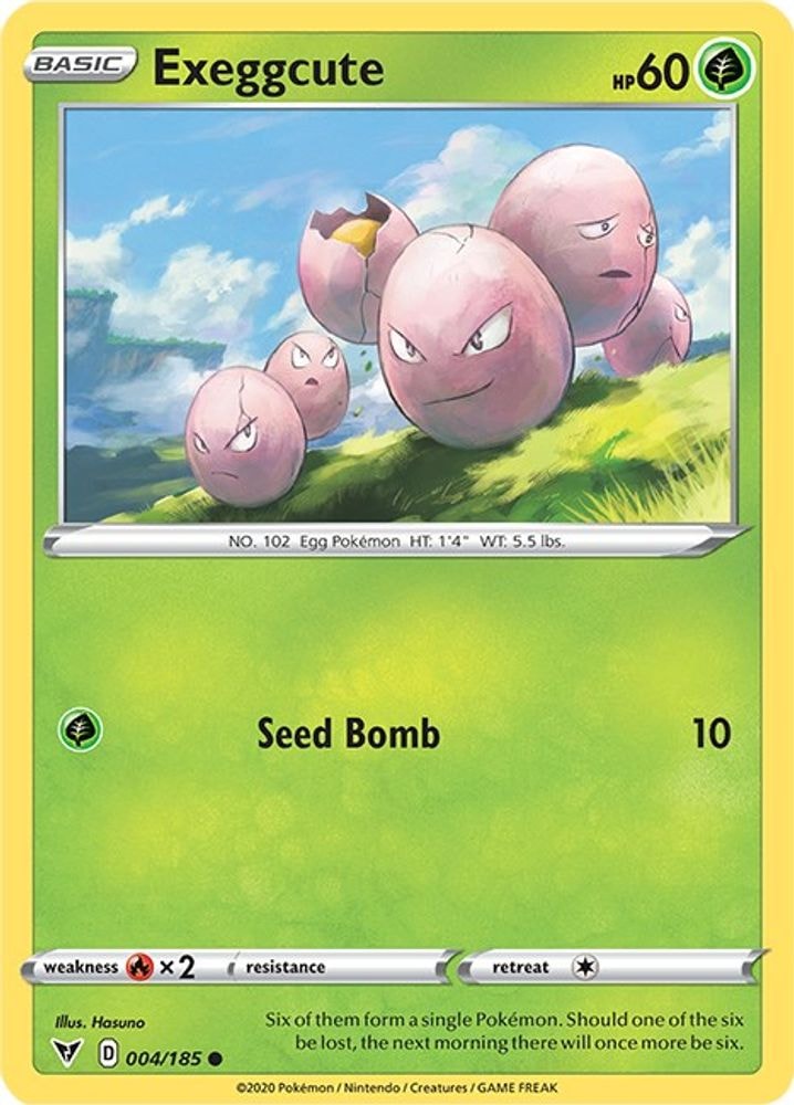 SWSH04: Vivid Voltage (SWSH04) - Exeggcute (#004/185, Common) ()