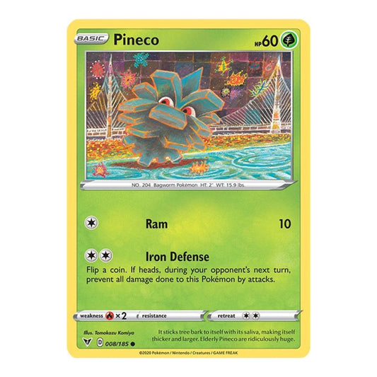 SWSH04: Vivid Voltage (SWSH04) - Pineco (#008/185) (Near Mint)