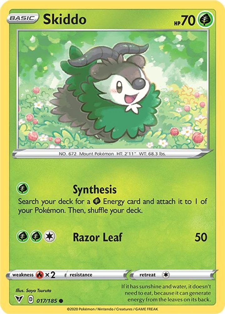 SWSH04: Vivid Voltage (SWSH04) - Skiddo (#017/185, Common) ()