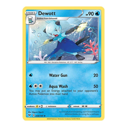 SWSH04: Vivid Voltage (SWSH04) - Dewott (#034/185) (Near Mint)