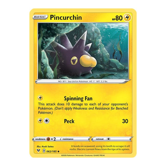 SWSH04: Vivid Voltage (SWSH04) - Pincurchin (#062/185) (Near Mint)