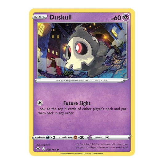 SWSH04: Vivid Voltage (SWSH04) - Duskull (#069/185) (Near Mint)