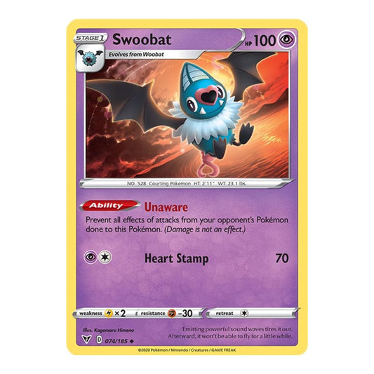 SWSH04: Vivid Voltage (SWSH04) - Swoobat (#074/185) (Near Mint)