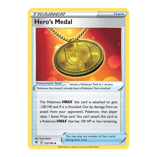 SWSH04: Vivid Voltage (SWSH04) - Hero's Medal (#152/185) (Near Mint)