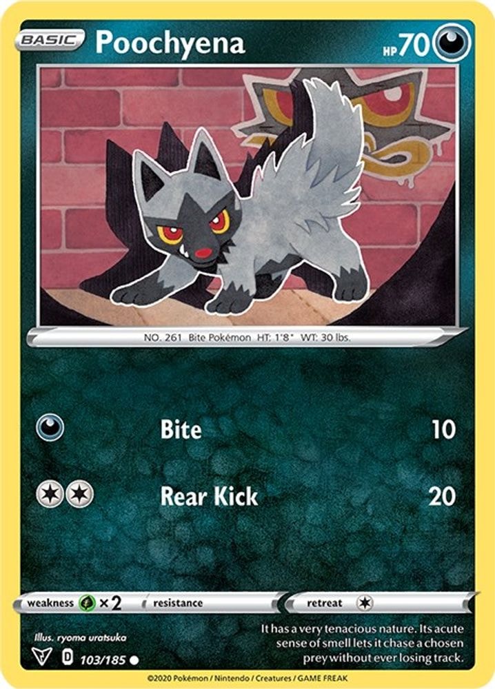 SWSH04: Vivid Voltage (SWSH04) - Poochyena (#103/185, Common) ()