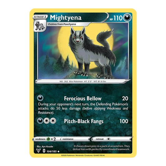 SWSH04: Vivid Voltage (SWSH04) - Mightyena (#104/185) (Near Mint)