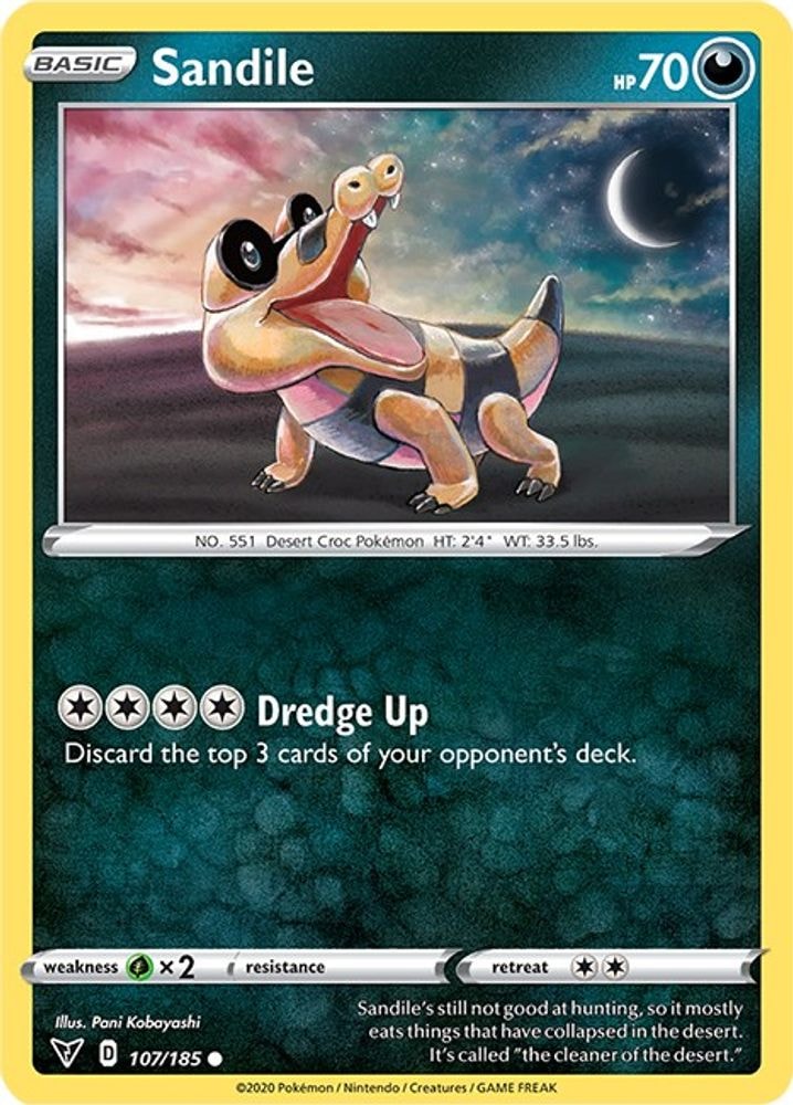 SWSH04: Vivid Voltage (SWSH04) - Sandile (#107/185, Common)