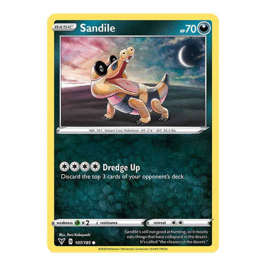 SWSH04: Vivid Voltage (SWSH04) - Sandile (#107/185) (Near Mint)