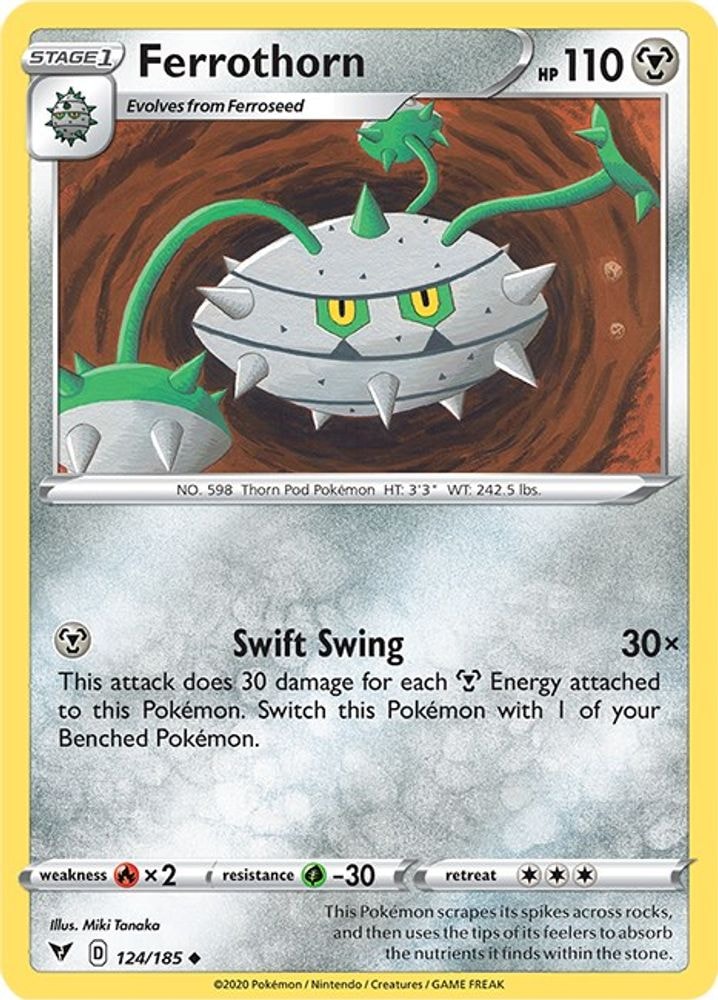 SWSH04: Vivid Voltage (SWSH04) - Ferrothorn (#124/185, Uncommon) ()