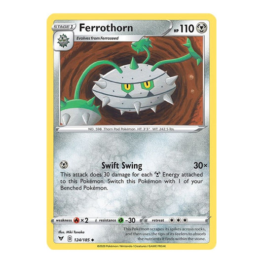 SWSH04: Vivid Voltage (SWSH04) - Ferrothorn (#124/185) (Near Mint)