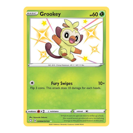 Shining Fates: Shiny Vault (SHFSV) - Grookey (#SV004/SV122) (Near Mint)