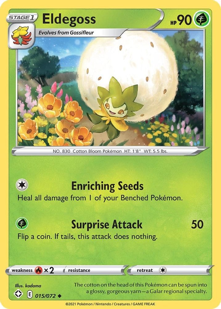 Shining Fates (SHF) - Eldegoss (#015/072, Uncommon) ()