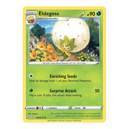 Shining Fates (SHF) - Eldegoss (#015/072) (Near Mint)