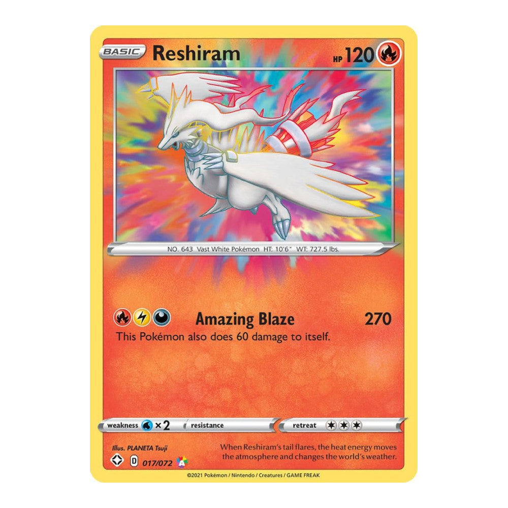 Shining Fates (SHF) - Reshiram (#017/072) (Near Mint)