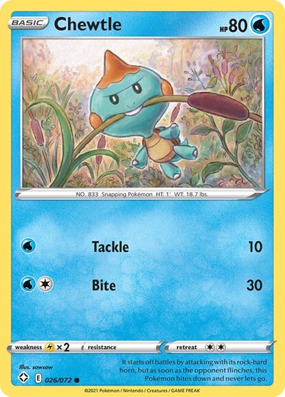 Shining Fates (SHF) - Chewtle (#026/072, Common) ()