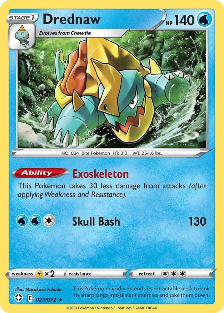 Shining Fates (SHF) - Drednaw (#027/072, Rare) ()