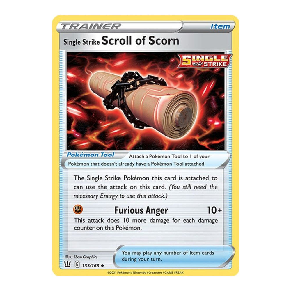 SWSH05: Battle Styles (SWSH05) - Single Strike Scroll of Scorn (#133/163) (Near Mint)