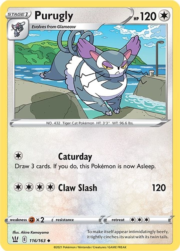SWSH05: Battle Styles (SWSH05) - Purugly (#116/163, Uncommon) ()