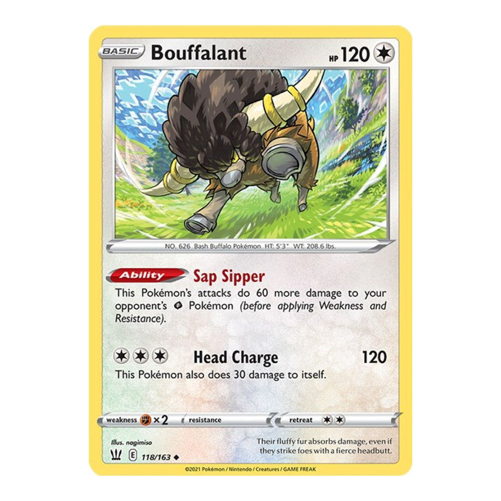 SWSH05: Battle Styles (SWSH05) - Bouffalant (#118/163) (Near Mint)