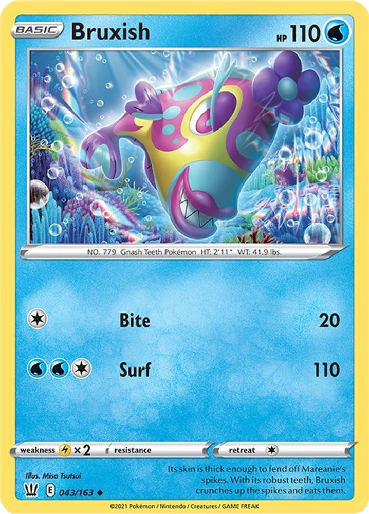 SWSH05: Battle Styles (SWSH05) - Bruxish (#043/163, Uncommon) ()