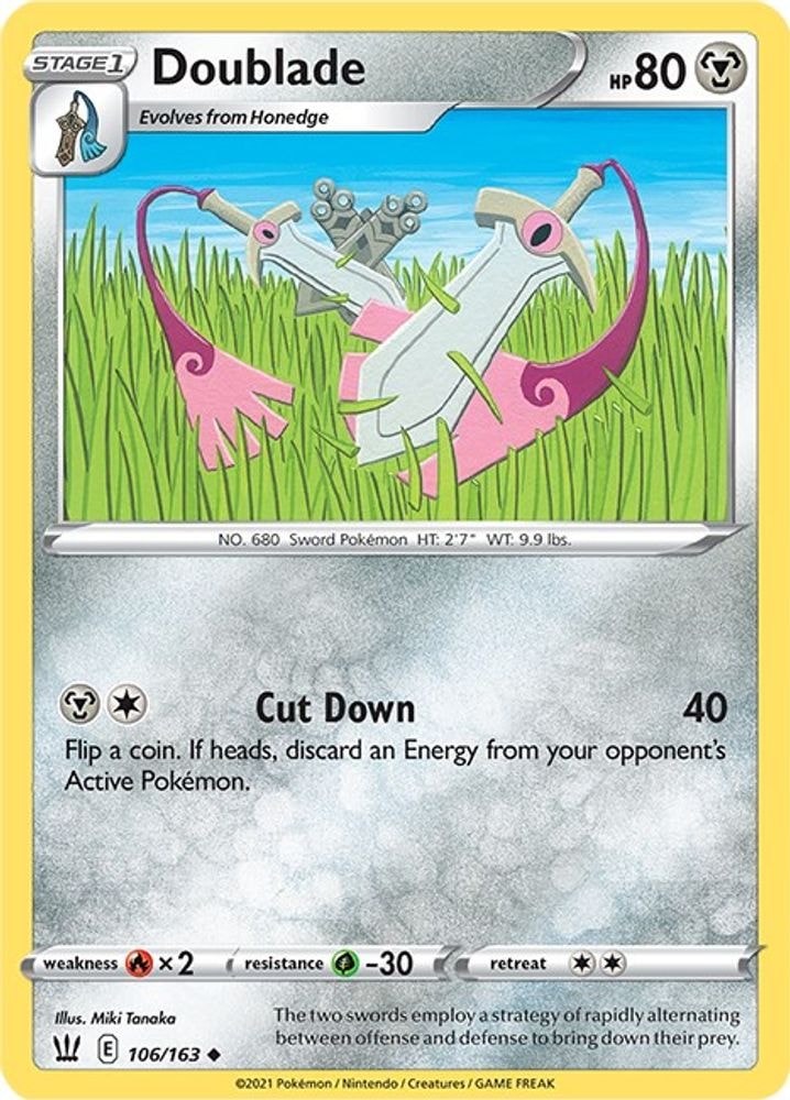 SWSH05: Battle Styles (SWSH05) - Doublade (#106/163, Uncommon) ()