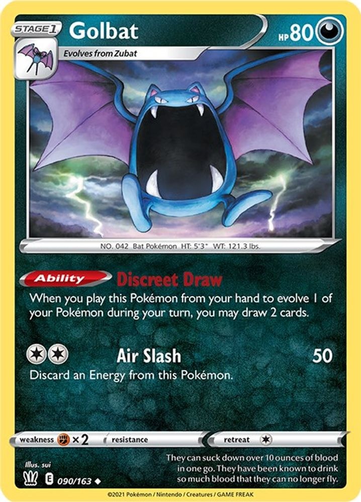 SWSH05: Battle Styles (SWSH05) - Golbat (#090/163, Uncommon) ()