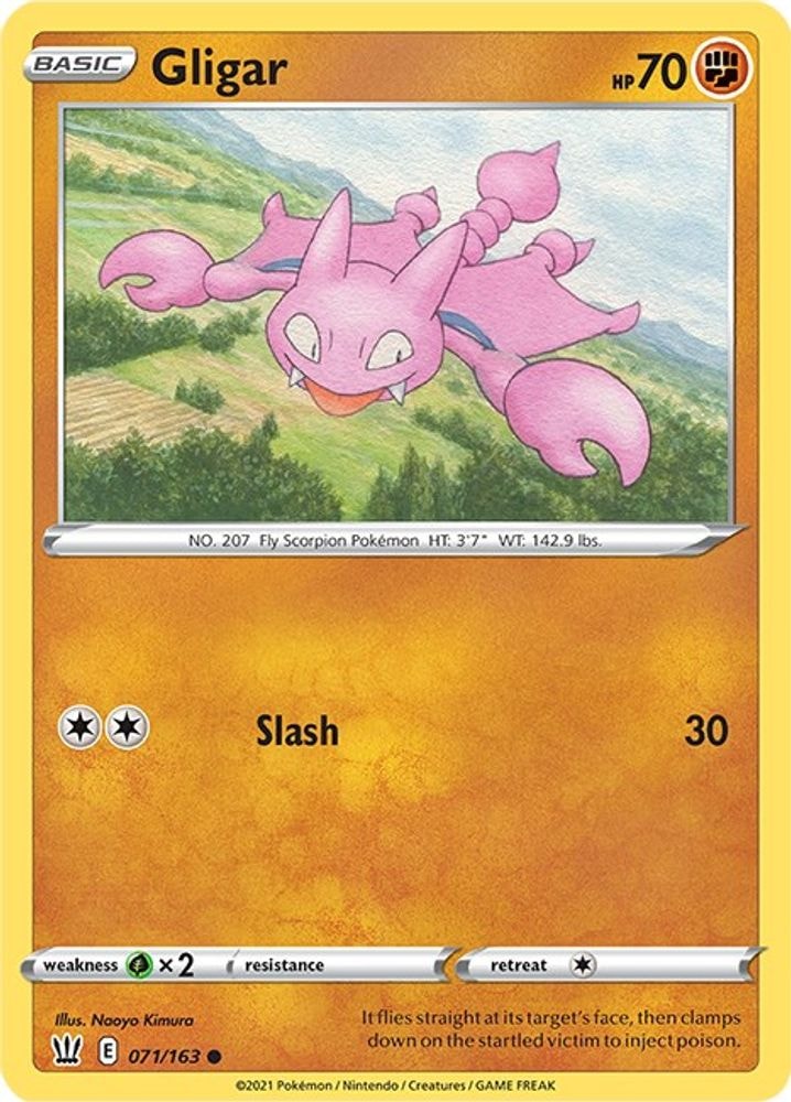 SWSH05: Battle Styles (SWSH05) - Gligar (#071/163, Common) ()