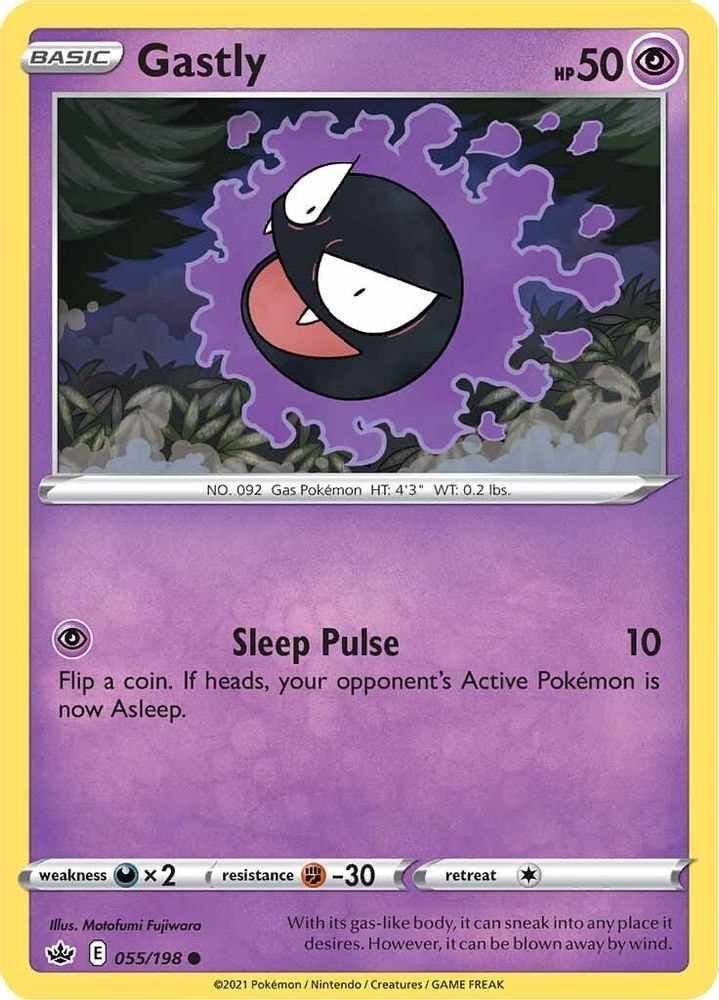 SWSH06: Chilling Reign (SWSH06) - Gastly (#055/198, Common) ()