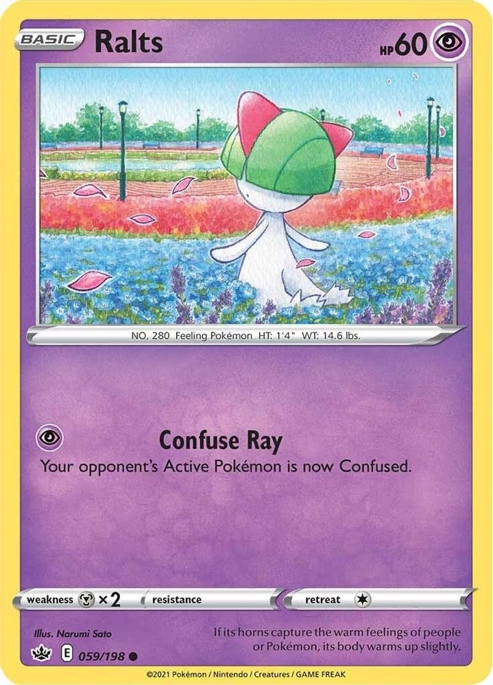 SWSH06: Chilling Reign (SWSH06) - Ralts (#059/198, Common) ()