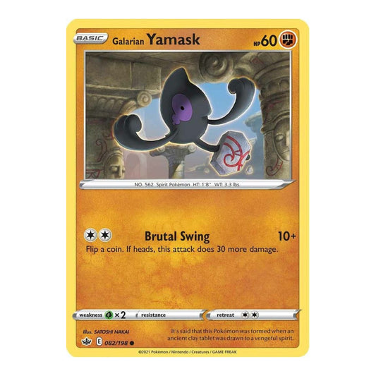 SWSH06: Chilling Reign (SWSH06) - Galarian Yamask (#082/198) (Near Mint)