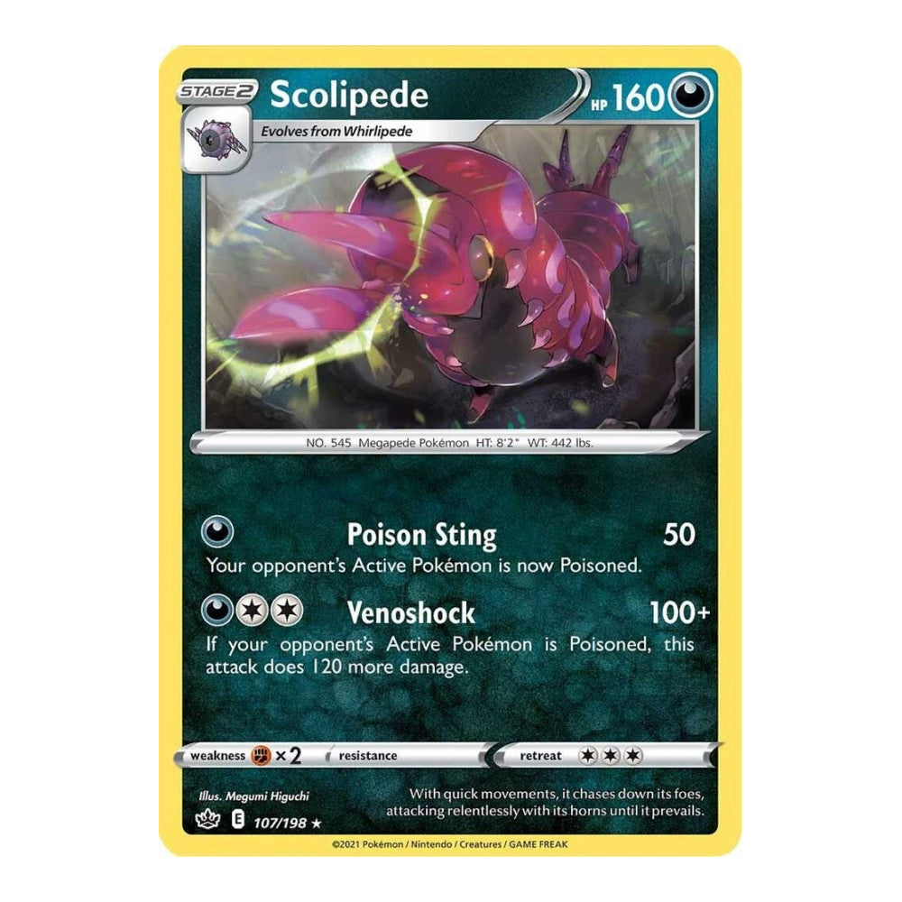 SWSH06: Chilling Reign (SWSH06) - Scolipede (#107/198) (Near Mint)
