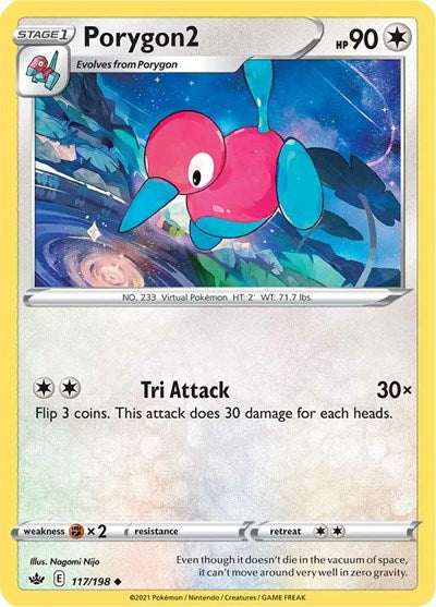 SWSH06: Chilling Reign (SWSH06) - Porygon2 (#117/198, Uncommon) ()