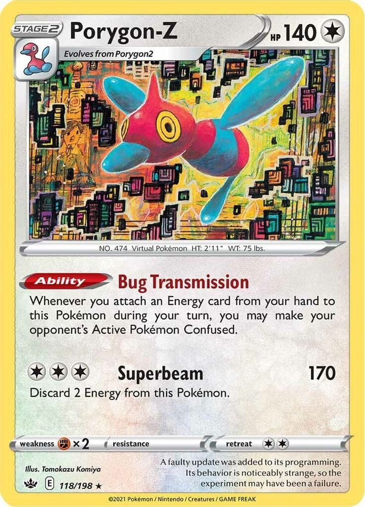 SWSH06: Chilling Reign (SWSH06) - Porygon-Z (#118/198, Holo Rare) ()