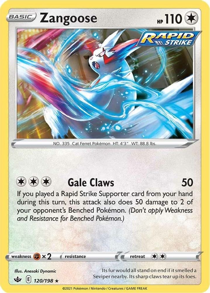 SWSH06: Chilling Reign (SWSH06) - Zangoose (#120/198, Rare) ()