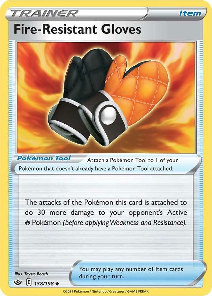 SWSH06: Chilling Reign (SWSH06) - Fire-Resistant Gloves (#138/198, Uncommon) ()