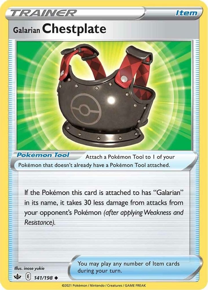 SWSH06: Chilling Reign (SWSH06) - Galarian Chestplate (#141/198, Uncommon) ()