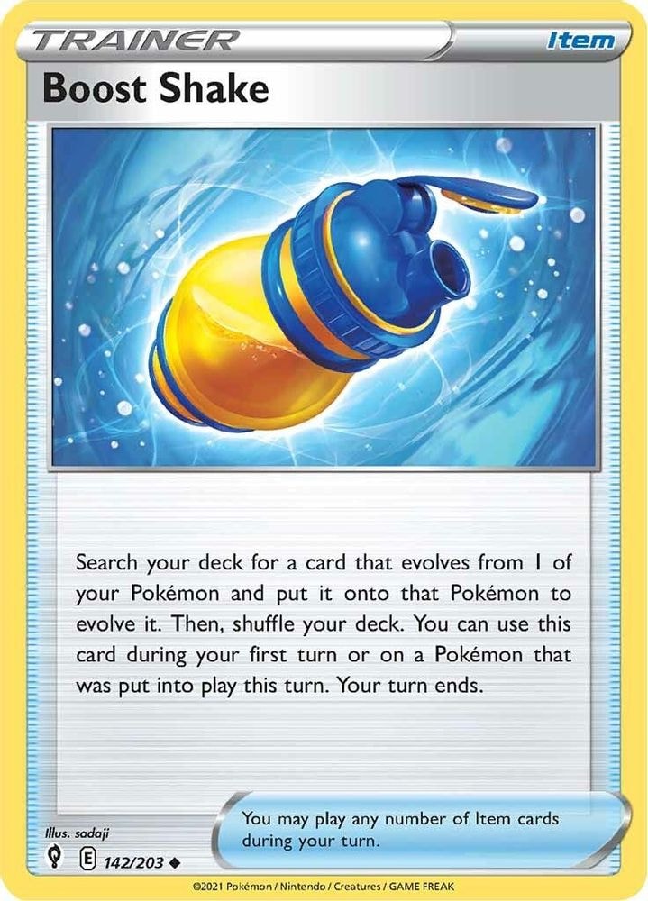 SWSH07: Evolving Skies (SWSH07) - Boost Shake (#142/203, Uncommon) ()