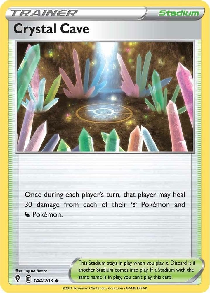 SWSH07: Evolving Skies (SWSH07) - Crystal Cave (#144/203, Uncommon) ()